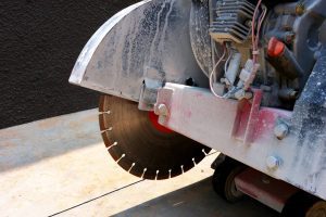 Concrete Sawing Disk Close Up